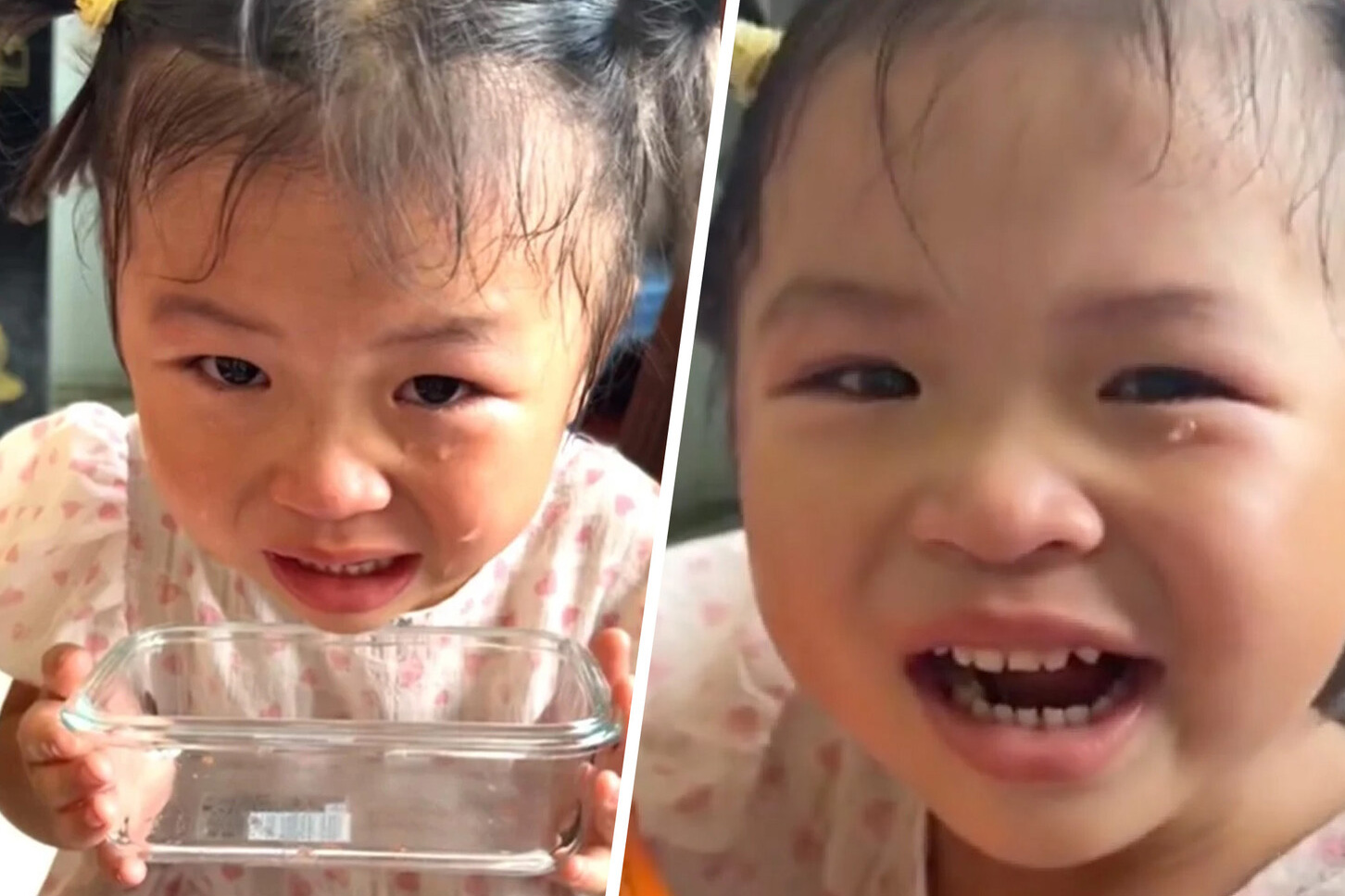 В КНР мужчина заставил 3-летнюю дочь наполнить миску слезами в качестве наказания