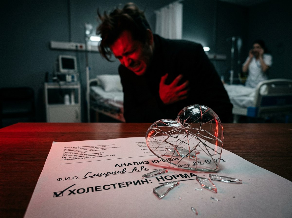 Холестерин в норме — а инфаркт всё равно случился. Что на самом деле убивает сердце? Холестерин в норме — а инфаркт всё равно случился. Что на самом деле убивает сердце?