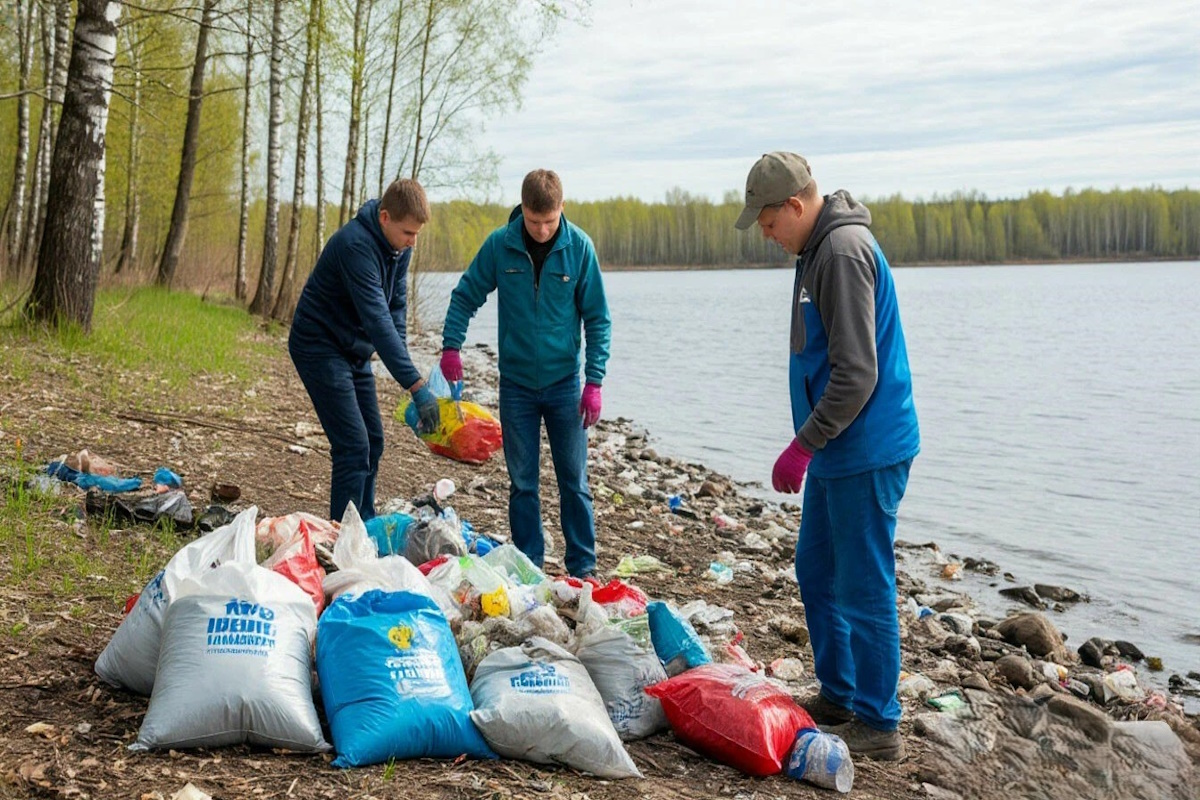 Жители Тюменской области провели экоакцию и очистили берега озера Андреевское от мусора Жители Тюменской области провели экоакцию и очистили берега озера Андреевское от мусора