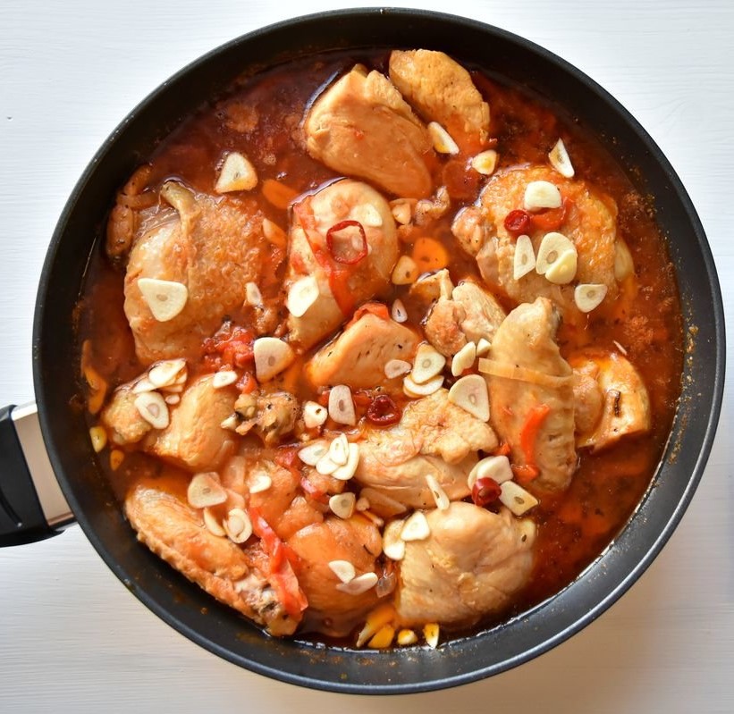 Рецепт чахохбили из курицы на сковороде рецепт с фото