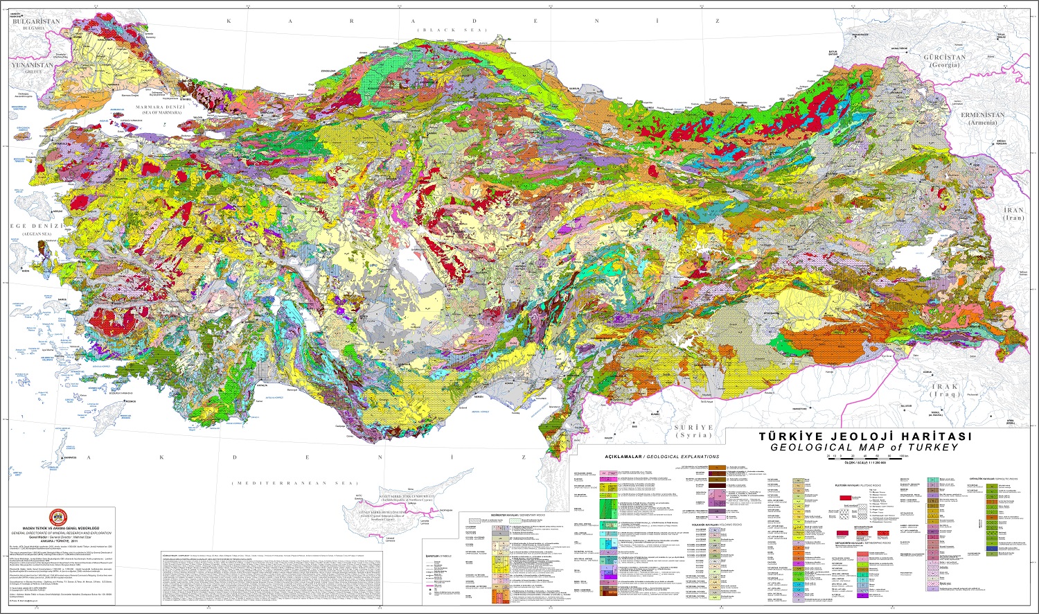 Геологическая карта турции