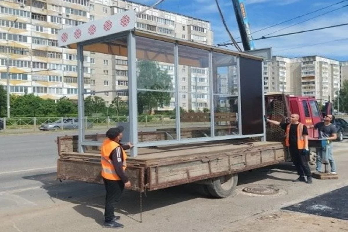 В Йошкар-Оле смонтировали девять остановок с видеонаблюдением