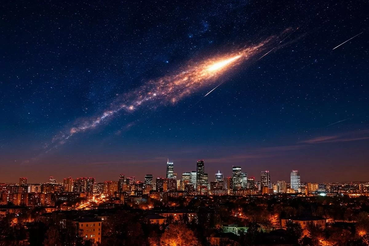 Космический гость над Татарстаном: жители наблюдали падение метеорита