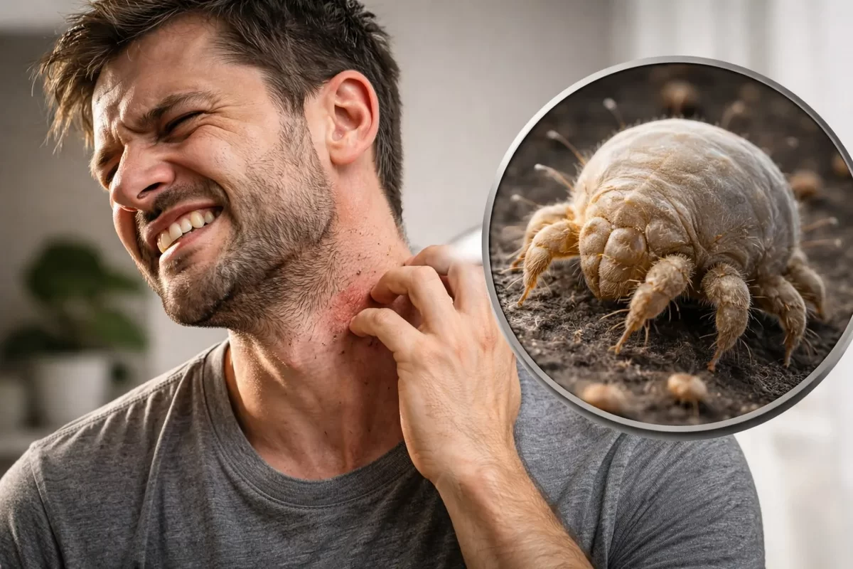 Дарит бессонные ночи и заставляет чесаться до крови. Невидимый паразит, откладывающий на нас яйца