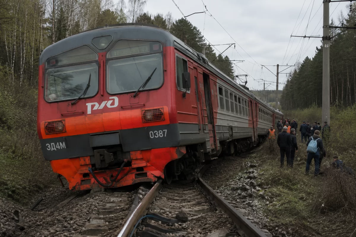 Взрыв на железной дороге под Белгородом: вагон электрички сошёл с рельсов, ранена пассажирка