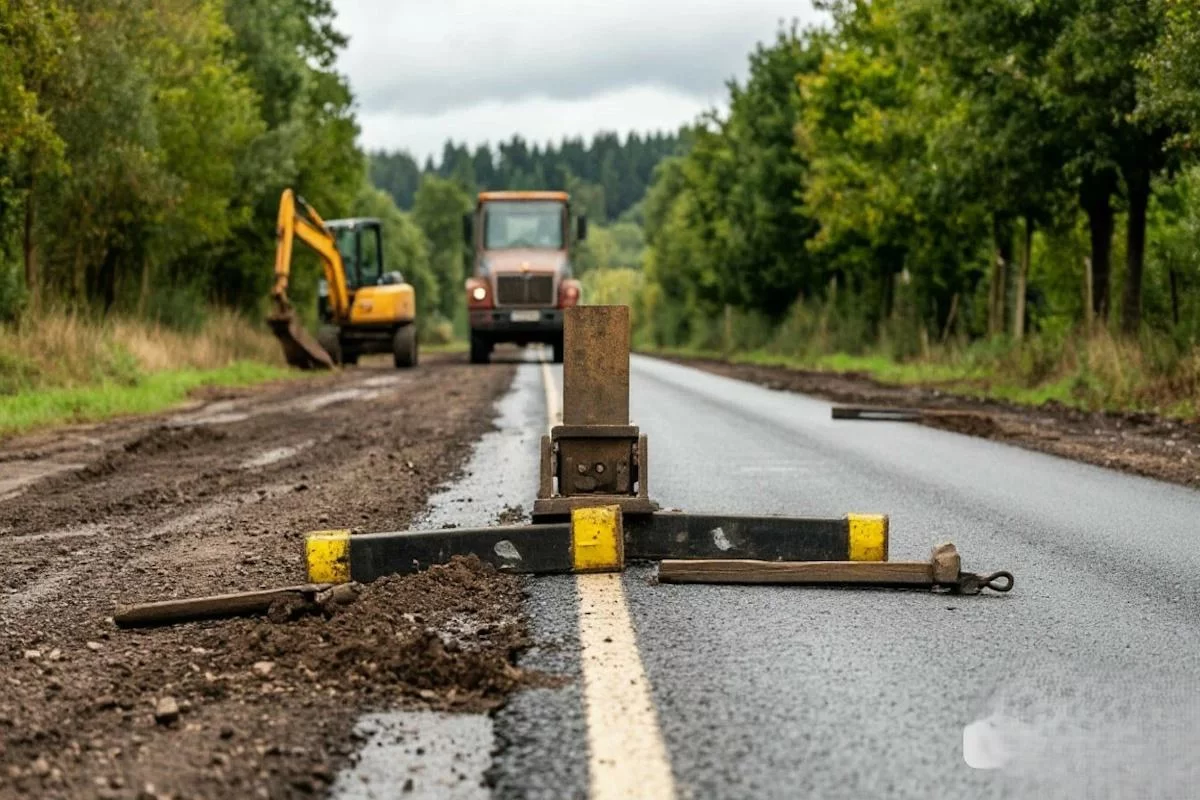 В Алтайском крае продолжается ремонт трассы к федеральным магистралям А-321 и А-322