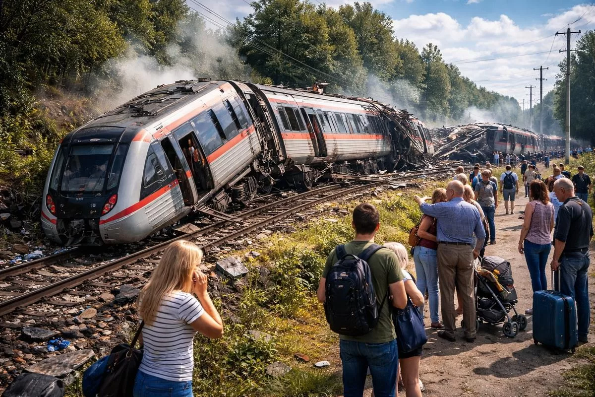 «Вылезали прямо в поле, в дыму»: под Ульяновском перевернулись семь вагонов челябинского поезда