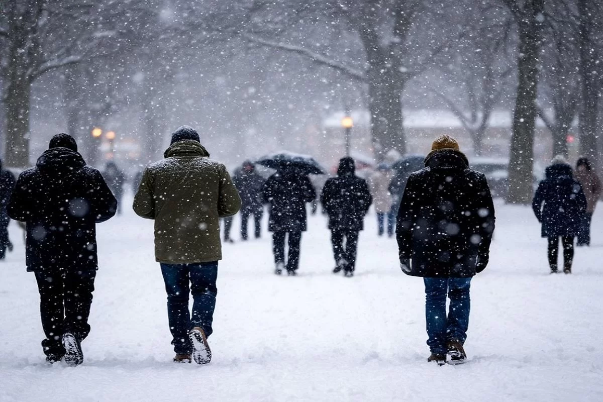В Новосибирске объявлено штормовое предупреждение из-за метели и гололеда