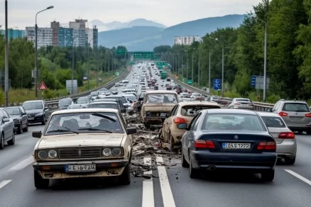 Шесть человек погибли в лобовом ДТП под Саратовом, двое в больнице