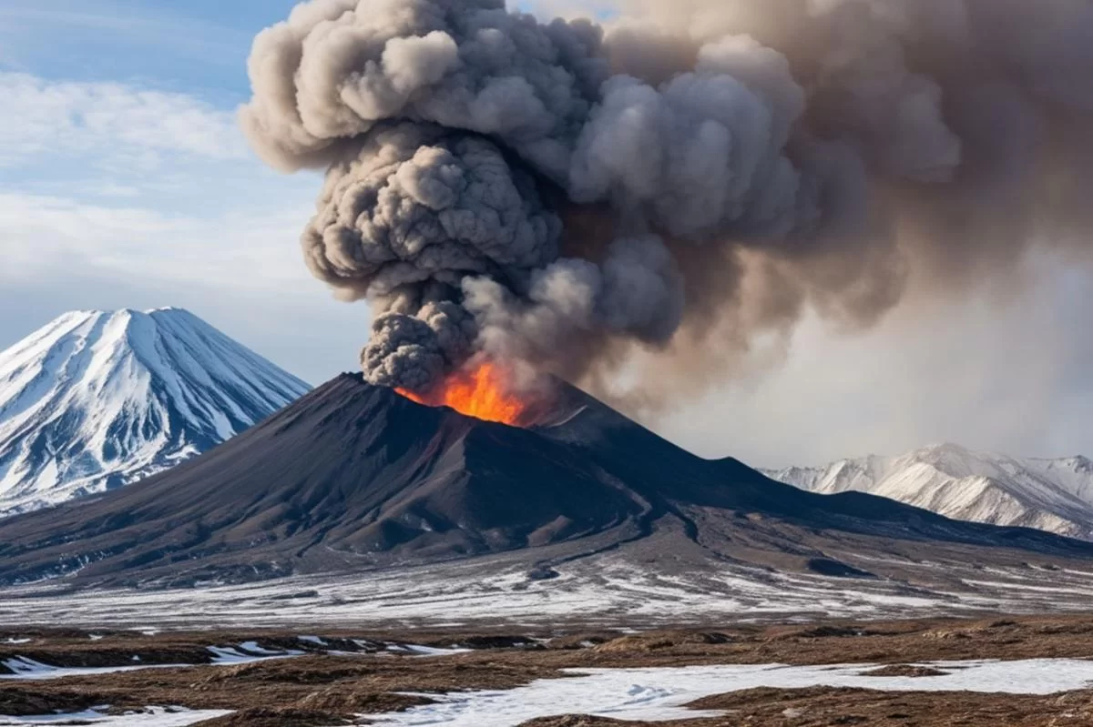 На Камчатке возможны пеплопады в четырёх районах после выброса на Шивелуче