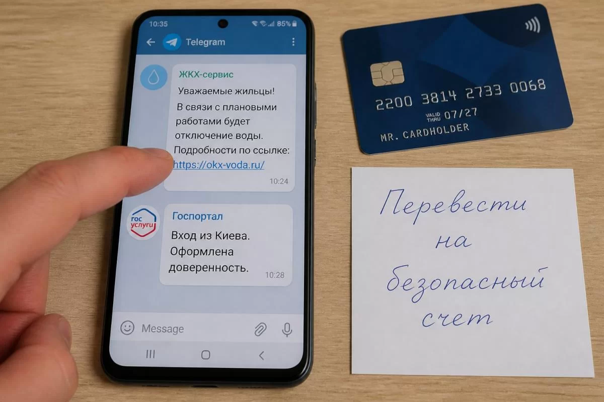 Пришло сообщение об отключении горячей воды? Именно так выглядит новая схема мошенников