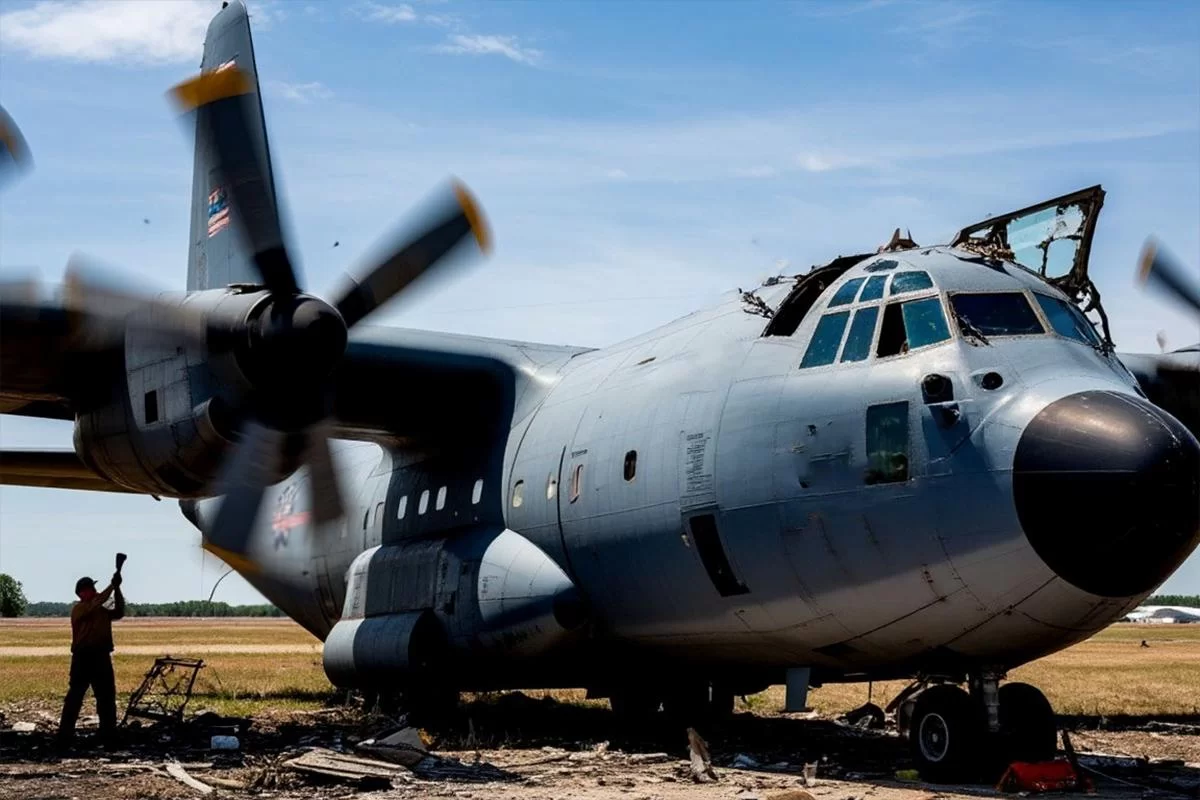 Мужчина с топором против «Геркулеса»: в Ирландии атаковали американский военный самолёт