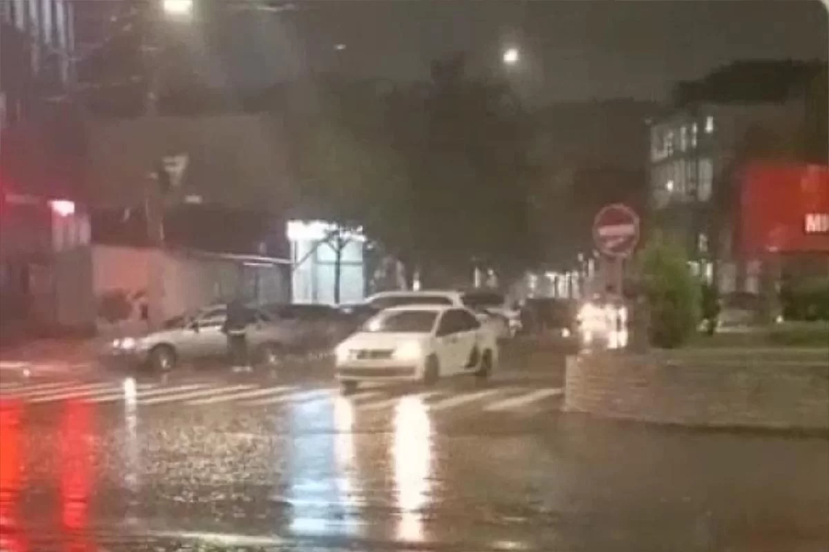 В Дагестане ливни затопили несколько улиц