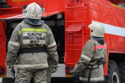 В западной части столицы России произошло возгорание административного здания