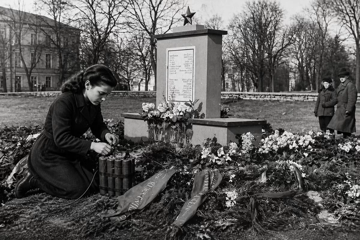 Эстонские школьницы взорвали памятник советским солдатам. Что в головах у прибалтийских русофобов?