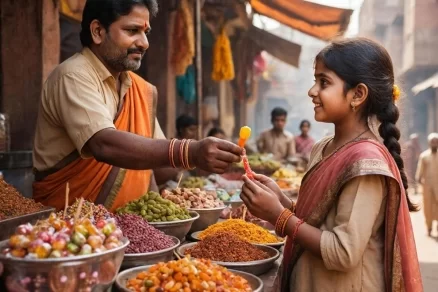 В Индии продавец подсунул девочке конфету со взрывчаткой, она взорвалась внутри нее