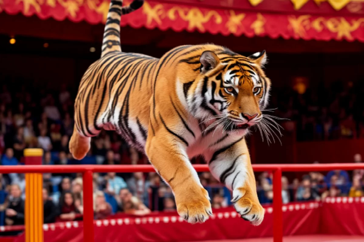 Тигр прорвался к зрителям в передвижном цирке Ростова-на-Дону