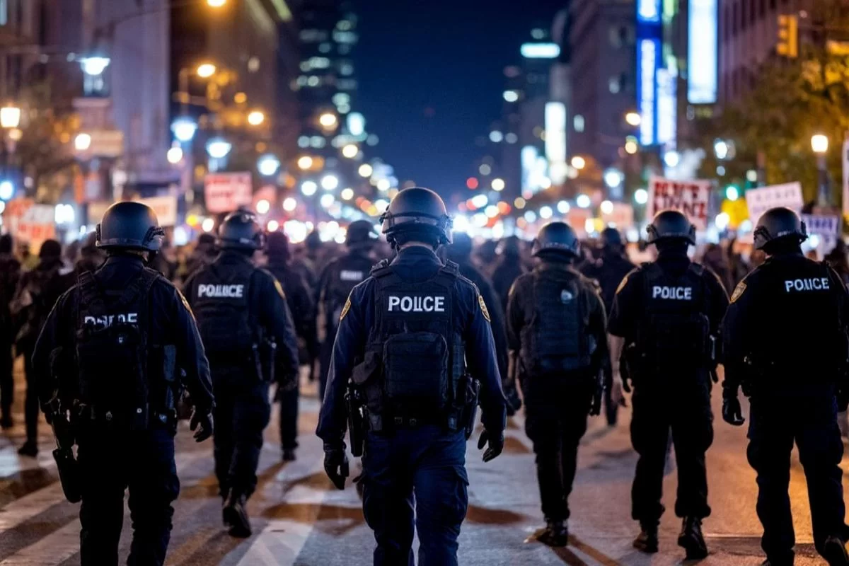 Мирный протест в Нью-Йорке превратился в ад: коктейли Молотова полетели в толпу из-за провокатора с перцовкой