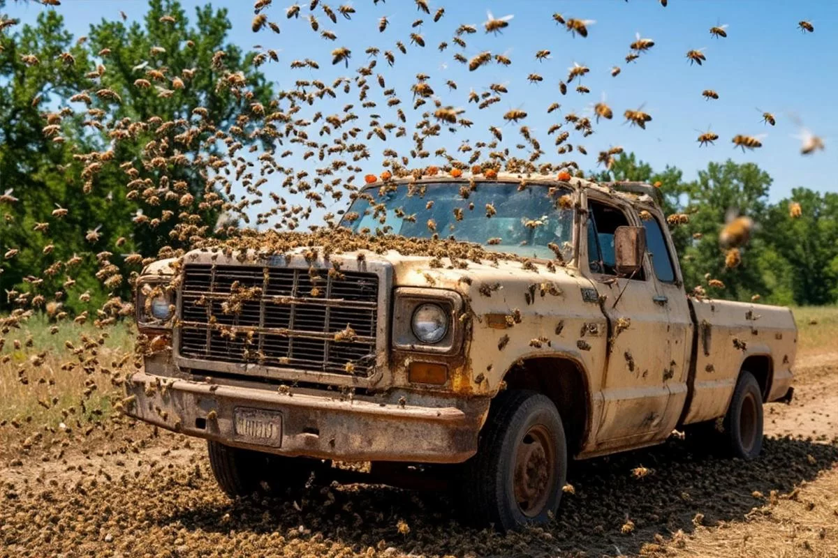 Жужжащий апокалипсис в Теннесси: грузовик с миллионом пчел перевернулся и парализовал трассу