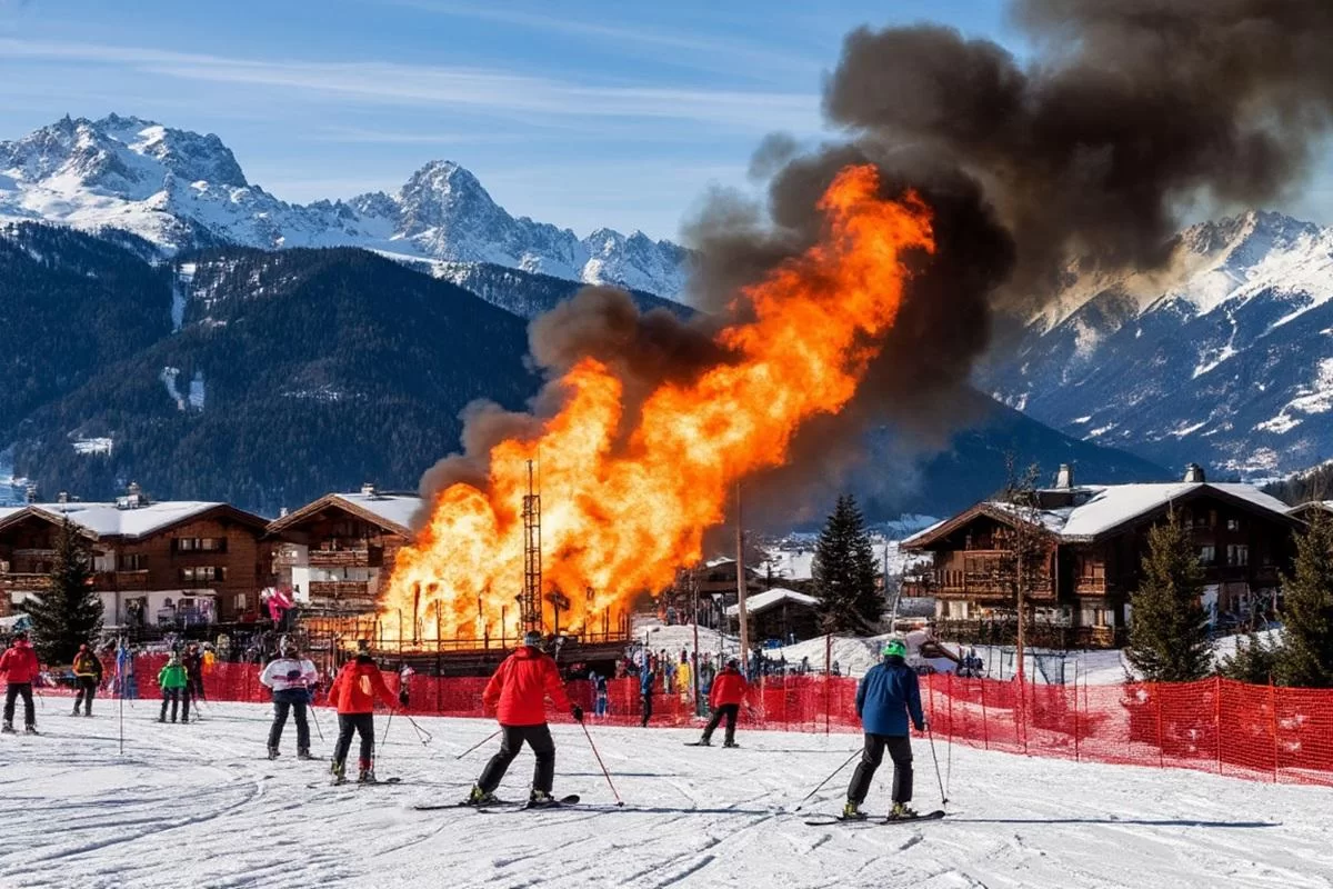 В Куршевеле при пожаре в отеле пострадал бутик Rendez-Vous, где отдыхали звезды