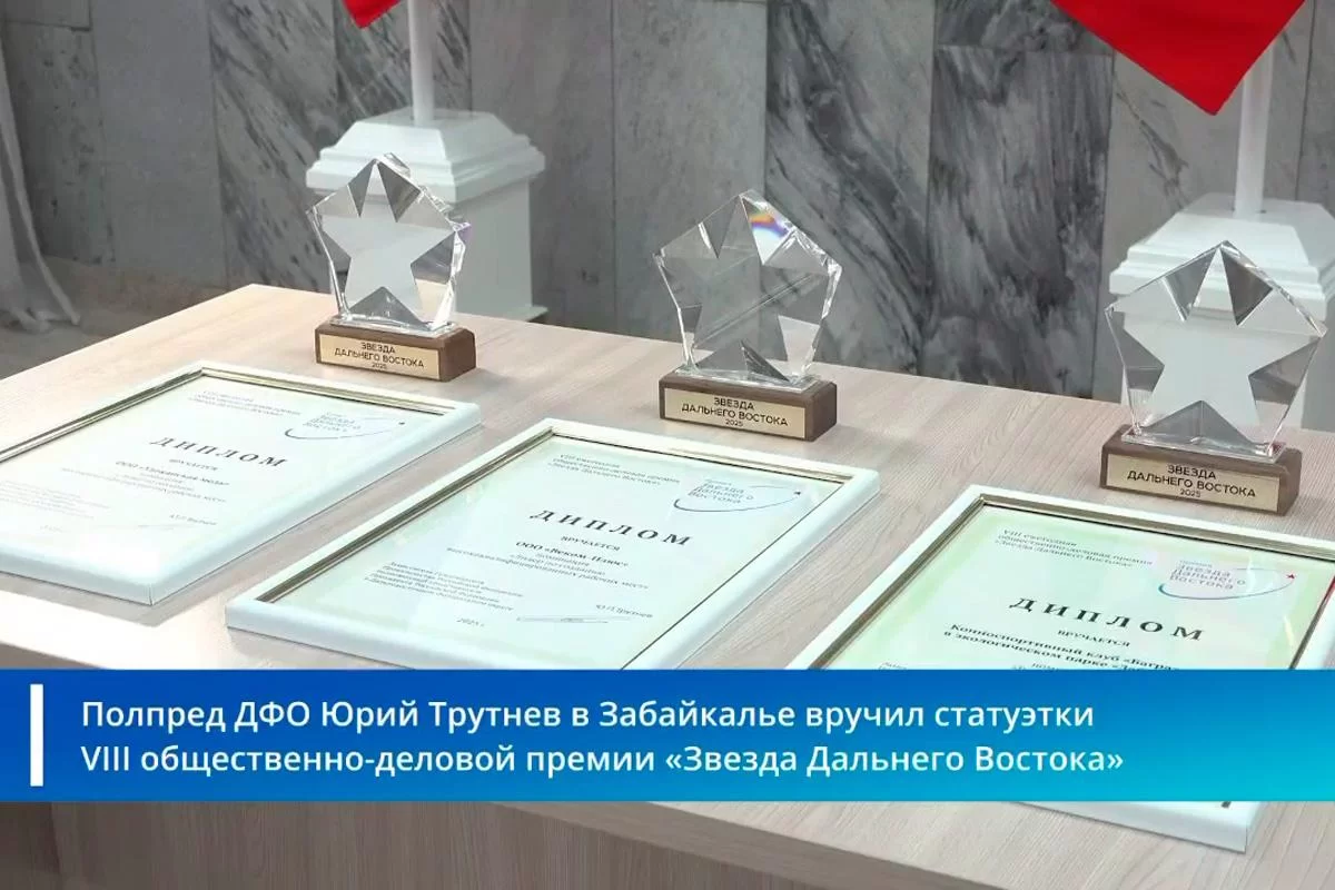 «Такие проекты дают рабочие места и развивают территории»: Губернатор Забайкалья Александр Осипов принял участие в награждении лауреатов премии «Звезда Дальнего Востока»