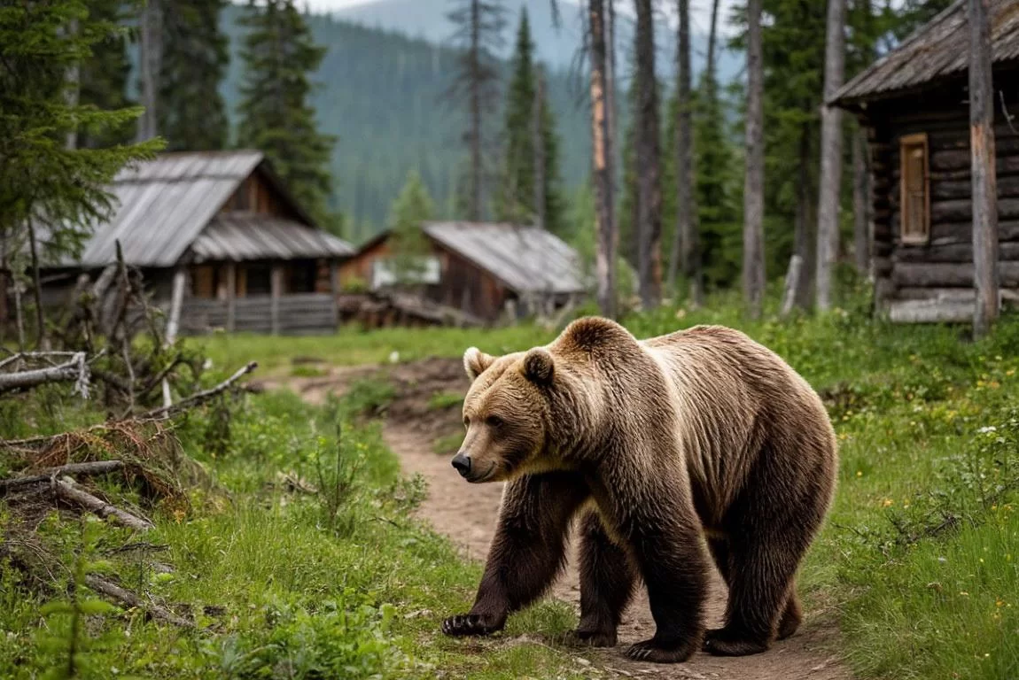 Голодные медведи осадили дачи под Москвой — видео с трассы шокировало водителей