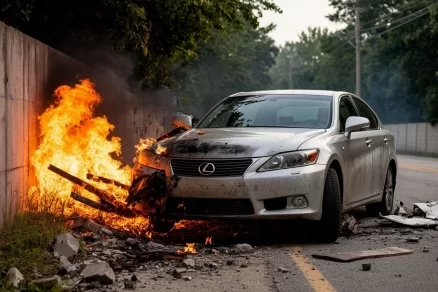 Восемь машин за одну секунду: как Lexus устроил массовое ДТП в центре Казани