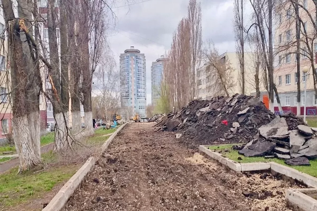 В Саранске начали подготовительные работы по благоустройству бульвара Эрьзи