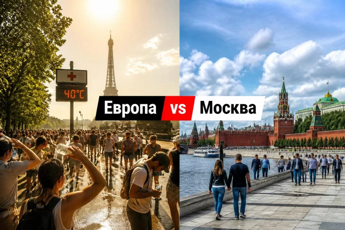 Европа горит: +40&deg;C и красный уровень опасности по всему континенту. Дойдёт ли до России?