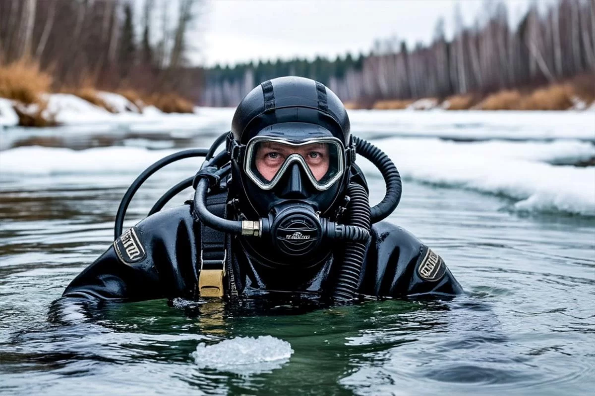 Ледяная вода как альтернатива фронту: в Запорожье водолаз утонул, добывая рыбу для начальства