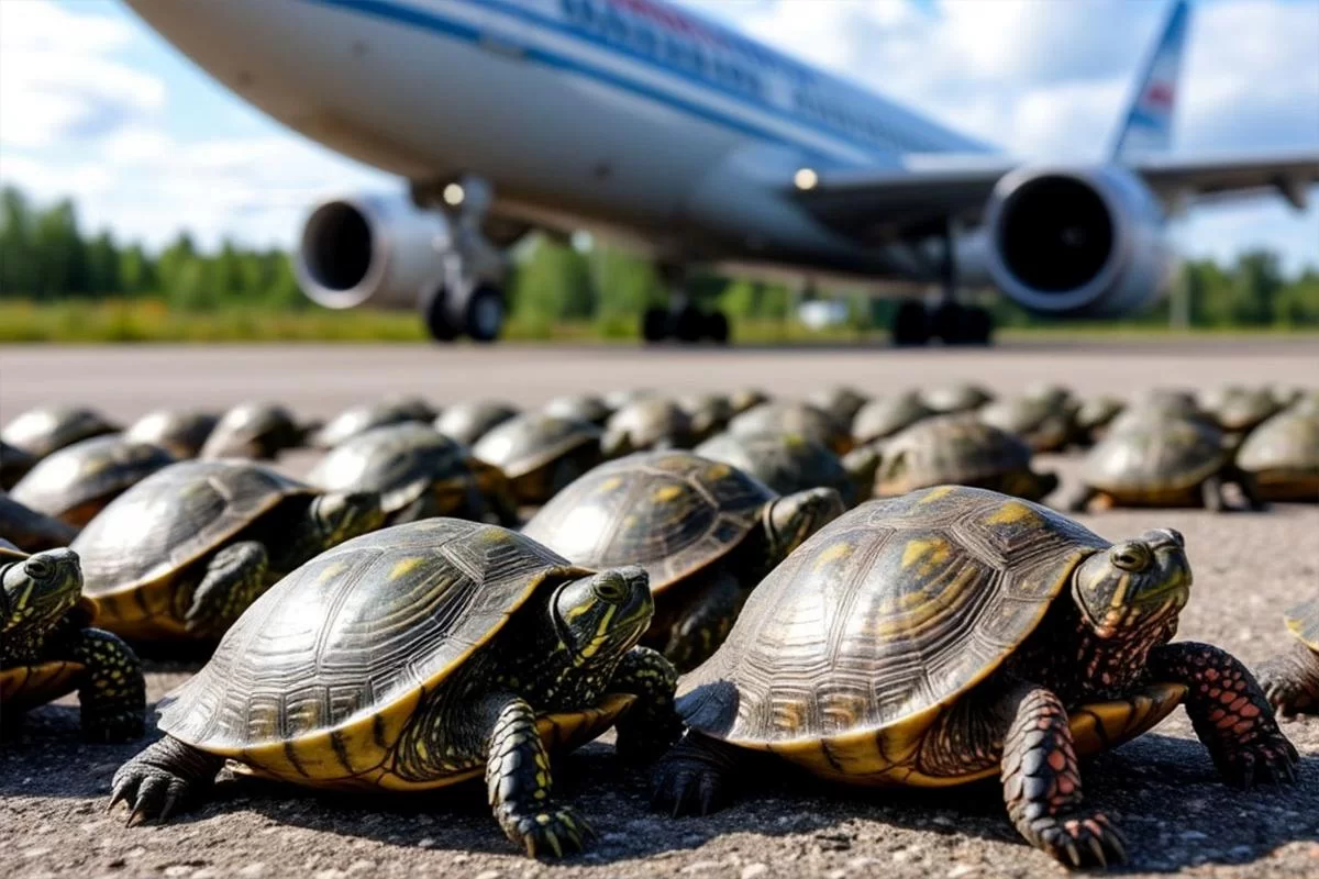 В Хабаровск самолётом доставили 1400 черепах — тихих пассажиров проверили в аэропорту
