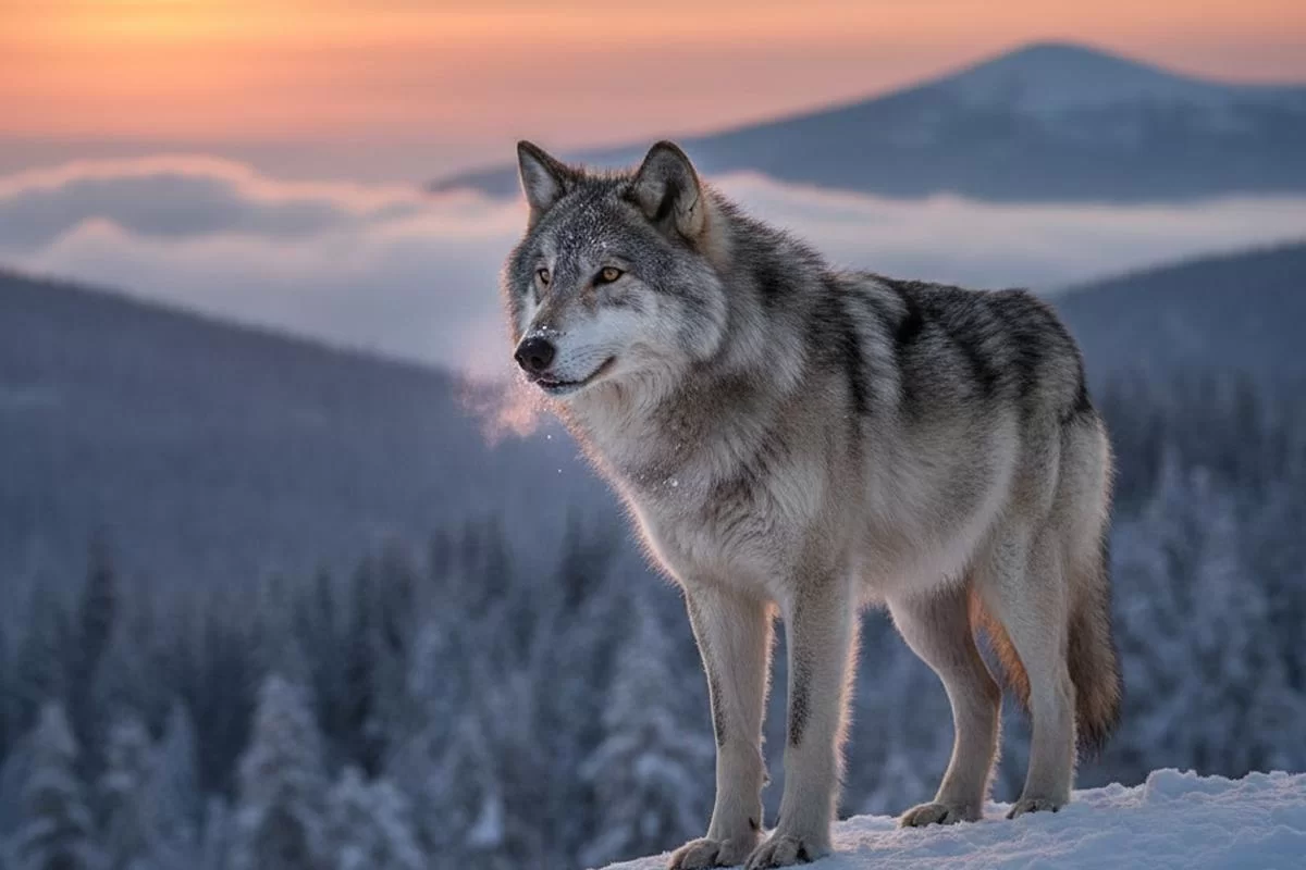 Жители села Бергуль в Новосибирской области пожаловались на зашедших в поселение волков