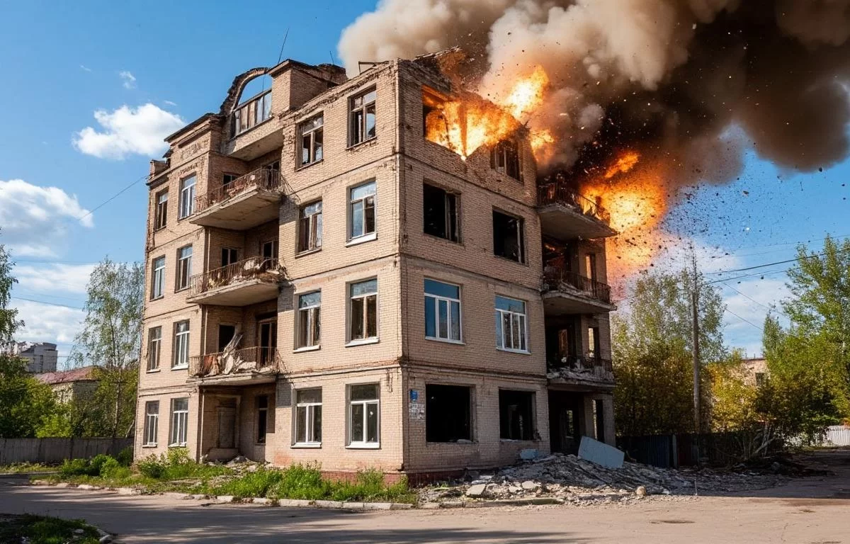 Артиллерия ВСУ нанесла два удара по жилой пятиэтажке в Васильевке
