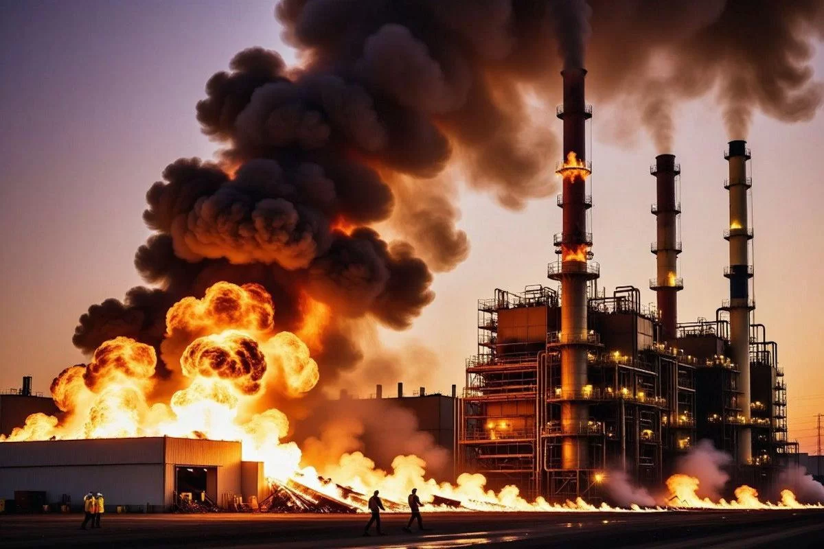 После крупного пожара на НКНХ в Татарстане объявили режим чрезвычайной ситуации