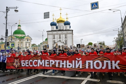 В акции «Бессмертный полк» в Тверской области приняли участие более 11 тысяч человек