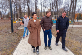 Анна Кротова осмотрела парк «Киово» в Лобне
