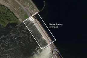 NYT: плотина Каховской ГЭС может вызвать наводнение на юге Украины