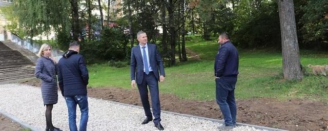 В Пущино продолжаются работы по благоустройству